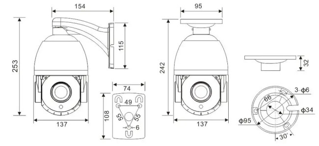 IP камера PTZ Priorat PRT-PM80-M94.0-CA PRO
